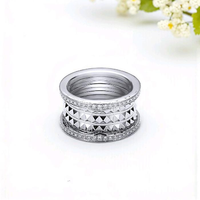 ZeroRock Diamond Ring 18K / Cincin Berlian zero Rock 18K / Diamond Jewelry-1CBD1318LSNEW-HT