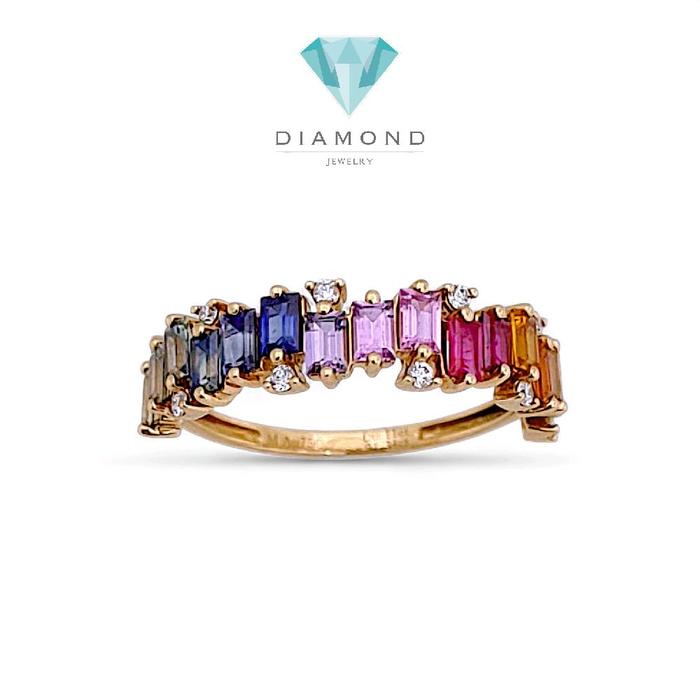 Cincin Berlian Pelangi 18K / Diamond Jewelry 387BC2800LS HT