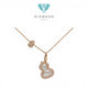 Wulu Diamond Pendant Mop 18K / Kalung Wulu Diamond 18K / Diamond Jewelry /426KBD9500RY