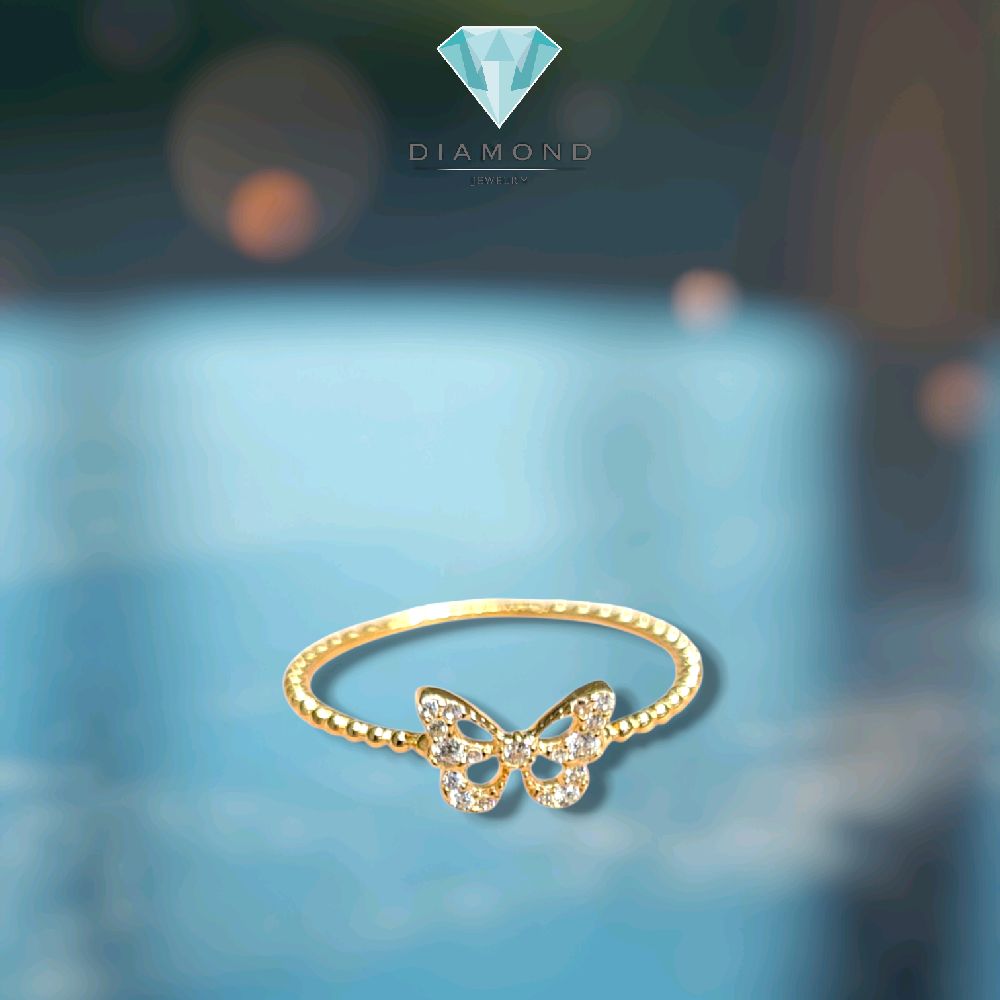 Butterfly Gold Rings 16K / Cincin Emas Kupu-Kupu 16K / Diamond Jewelry / 439CMSO97LS