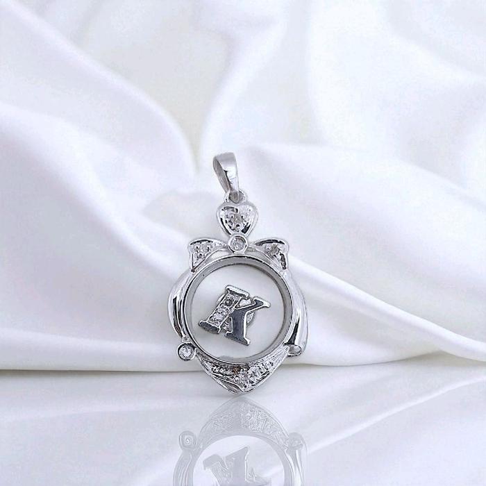Liontin Initial K Diamond 18K / Diamond Jewelry 16LBGT600WPLS-HT
