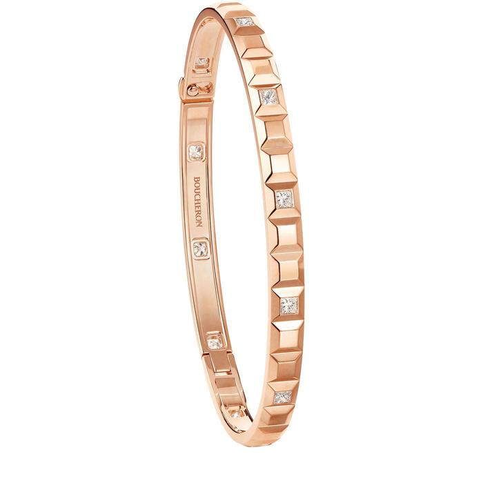 Quatre cleu bouch diamond bangle 18K rosegold -Diamond Jewelry