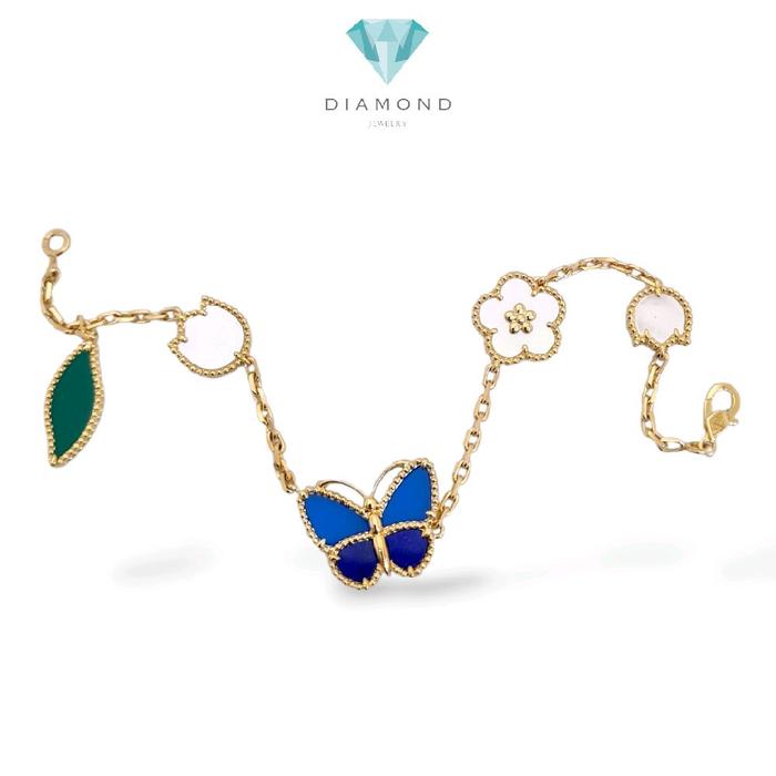 Lucky Spring Butterfly Bracelet 5 motifs 18K / Diamond Jewelry / 449GBD1285RY