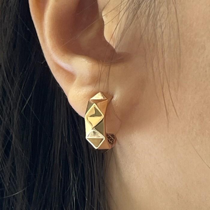 Earrings Hoop Gold / Anting Emas Valentino 18K-378AMS3000LS-HT