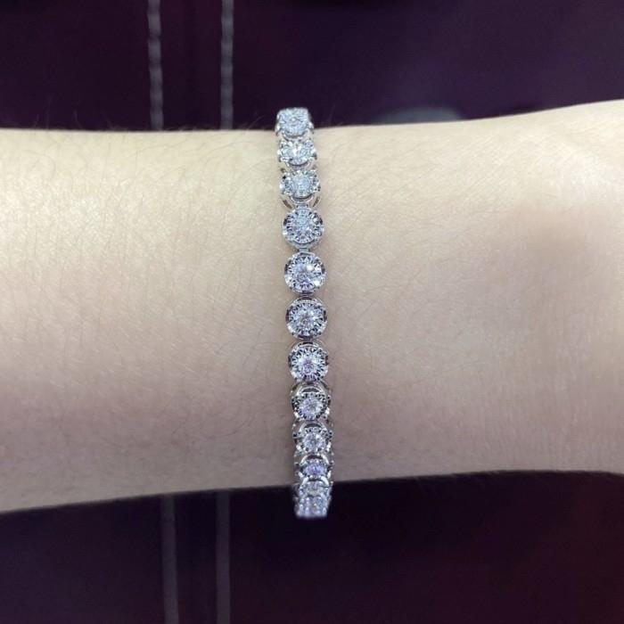 Tennis bracelet 6 ctlook 18 k white gold Diamond Jewelry-382GBSD5675LS384-GB1600PFLS39-GBPF2160LS-385GB2900PFLS