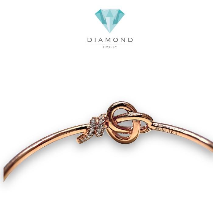 Bracelet Hinged 18K / Diamond Jewelry-401GBDDM10366LS-HT