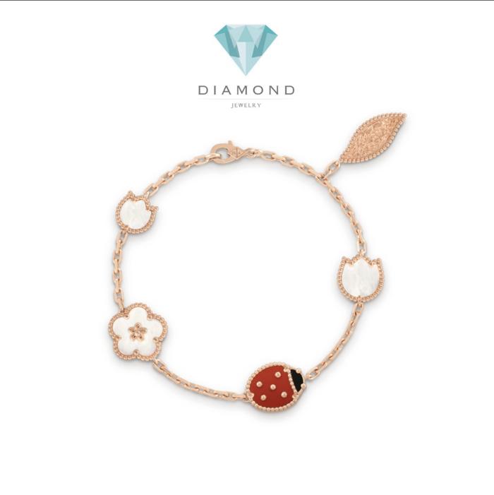 Lucky Spring VCA Bracelet/necklace 18gold Diamond Jewelry