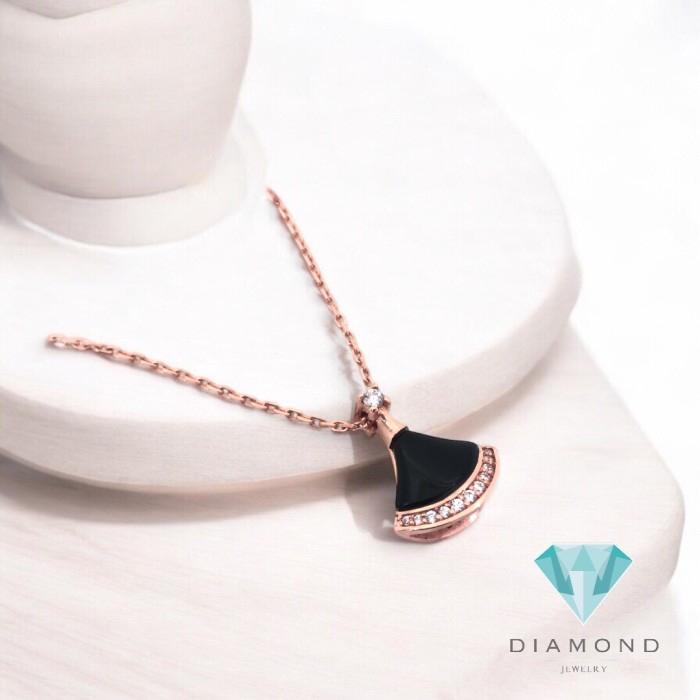 Kalung Emas Diva Bolak Balik 750K-Diamond Jewelry-395KMS522LS-HT