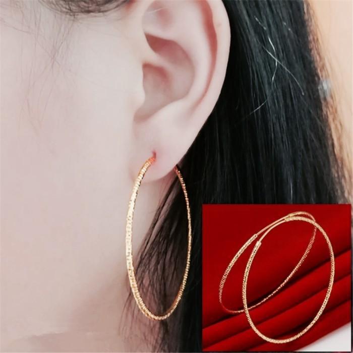 anting gipsi Emas Rose Gold 17K