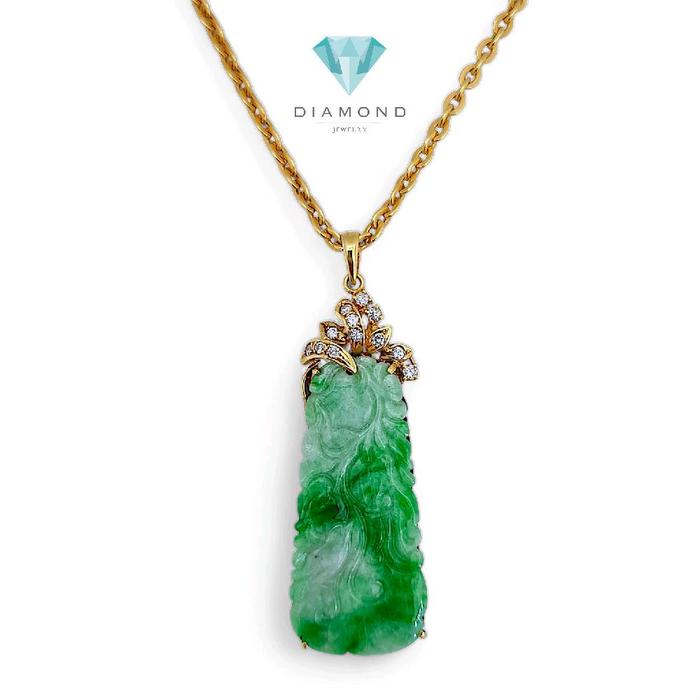 Liontin Jade Diamond 18K / Diamond Jewelry 23BLKV26050WP-HT