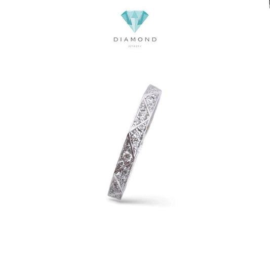 Signature White Gold Diamond Rings 18K / Diamond Jewelry / 126CBD55000AB