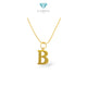 Gold Pendants Letter B 23K / Liontin Emas Huruf B 23K / Diamond Jewelry / 296LMSWP1