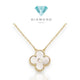 Clover Holiday Mop Diamond 18K Gold Necklace Diamond Jewelry - 298KBD9000LS -HT