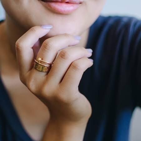 Juste gold ring 18 K Diamond Jewelry