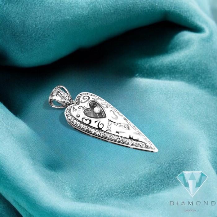 Liontin Frank Muller White Gold Ceramic Berlian 18K/ Diamond Ceramic Pendant Frank Muller- Diamond Jewelry-24LBM1264WPLS-HT