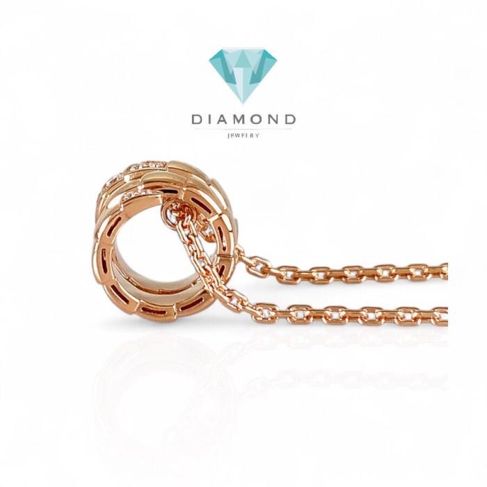 Viper Ulo Snake Head Diamond Necklace 18K-Diamond Jewelry-402KBD9000LS-HT