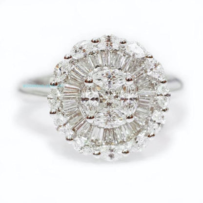 Halo Diamond Ring - Cincin Berlian - Diamond Jewelry-01030497