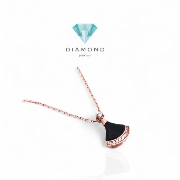 Kalung Emas Diva Bolak Balik 750K-Diamond Jewelry-395KMS522LS-HT