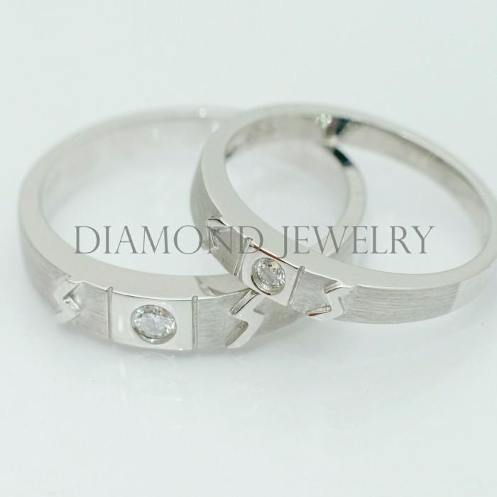 Cincin Kawin/Wedding Ring - Diamond Jewelry Two Tone 01020824/01020825