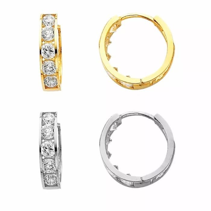 Gold Klip Earring 18K Diamond Jewelry