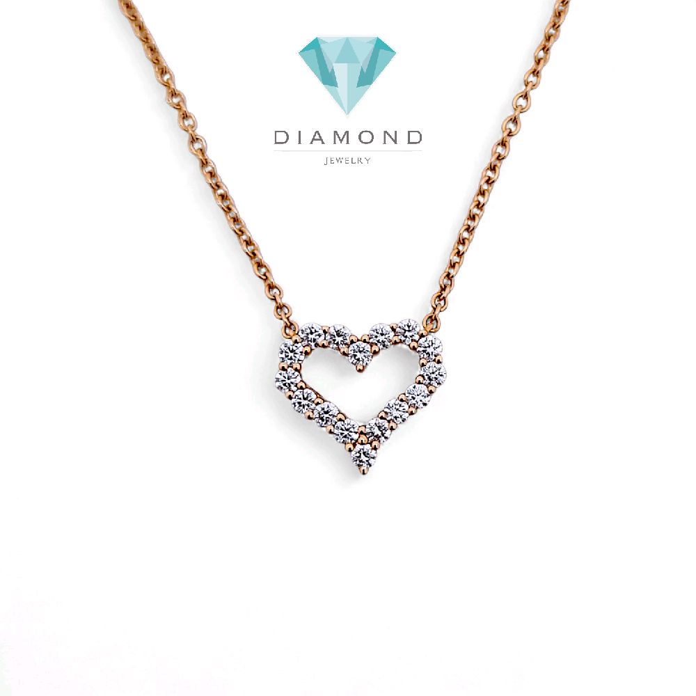 Love Diamond Necklace 18K / Kalung Berlian Hati 18K / Diamond Necklace 138KBD88000AB -HT