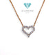 Love Diamond Necklace 18K / Kalung Berlian Hati 18K / Diamond Necklace 138KBD88000AB -HT