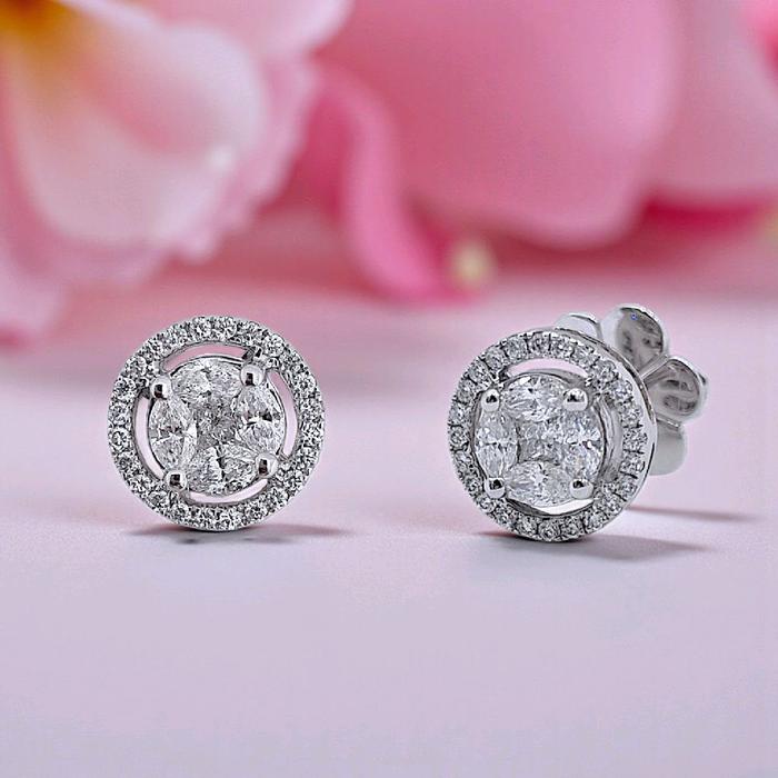 Hello Esperanza Diamond Earring 18K / Anting Berlian Hello Esperanza 18K / Diamond Jewelry 399AB1120PRLS HT