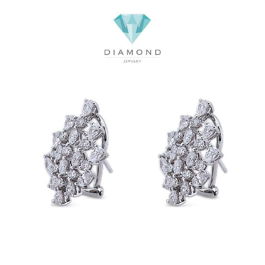 Leaf Diamond Earring 18K / Diamond Jewelry