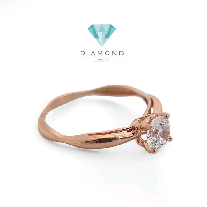 Cincin Mas Rose Gold Solitaire-Diamond Jewelry-415CMS140LS-HT