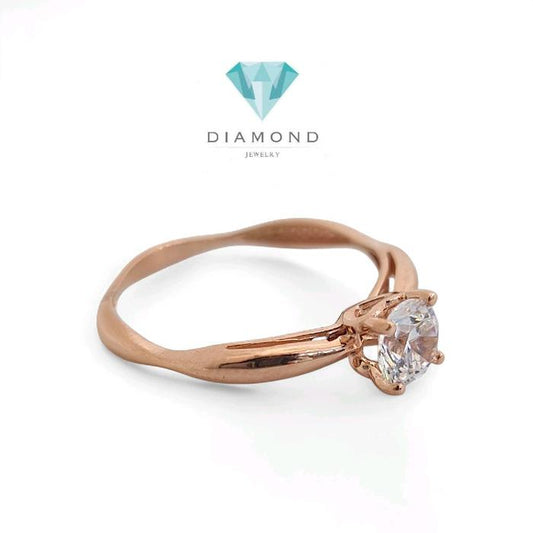 Cincin Mas Rose Gold Solitaire-Diamond Jewelry-415CMS140LS-HT