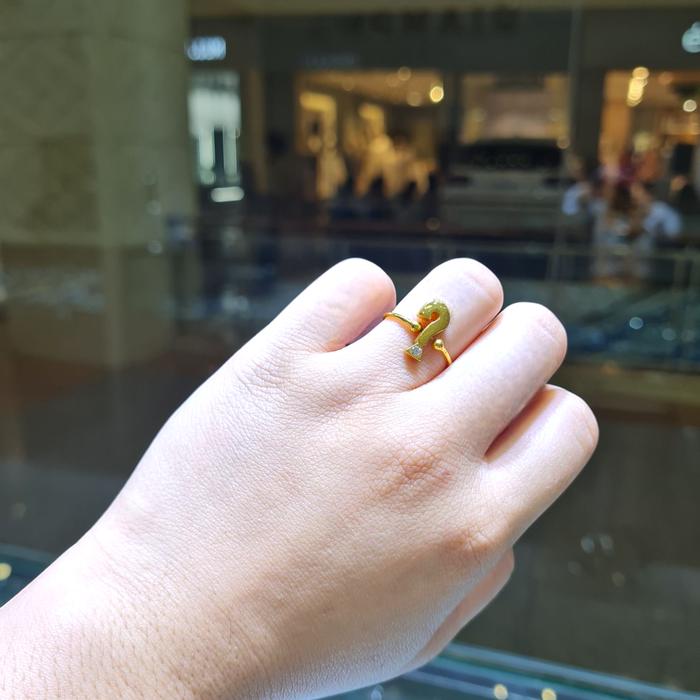 Cincin Emas Guess 23K-Diamond Jewelry