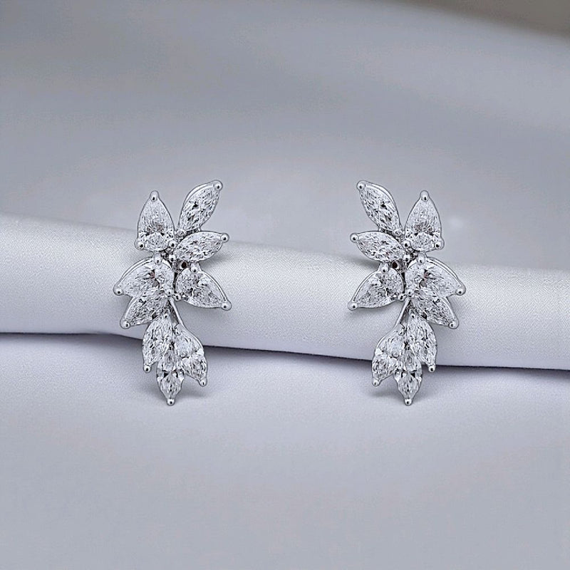 Leaf Diamond Earring 18K / Anting Berlian Daun 18K / Diamond Jewelry 2AB2550ANN-HT