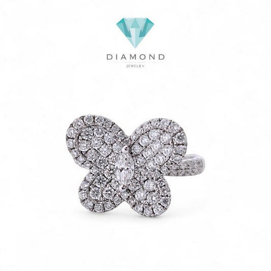 Butterfly Diamond Ring / Diamond Jewelry