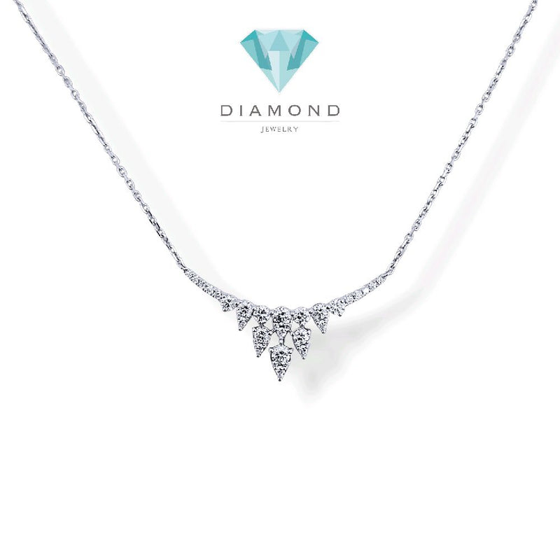 Eternal Pear Diamond Necklace 18K / Kalung Berlian Eternal Pear 18K / Diamond Jewelry - 147KBD95000AB