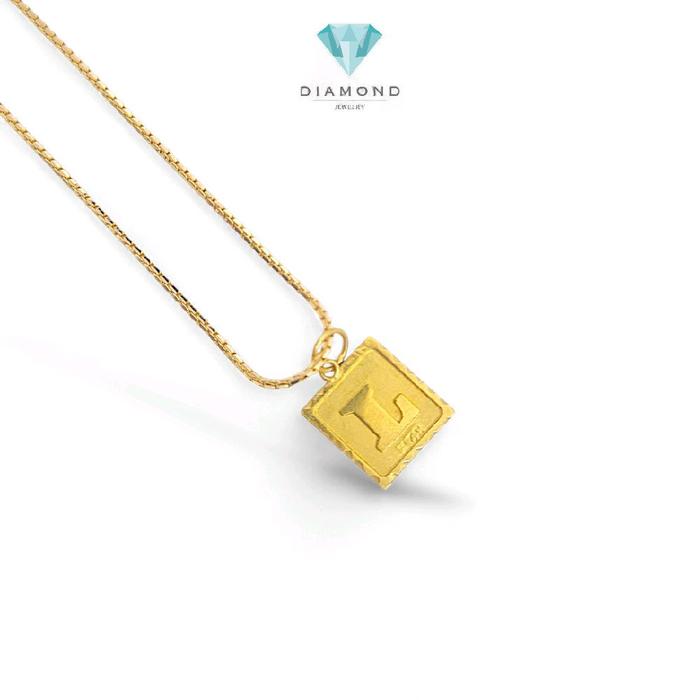 Gold letter L Pendants 23K / Liontin Emas Huruf L 23K / Diamond Jewelry / 243LMSWP1