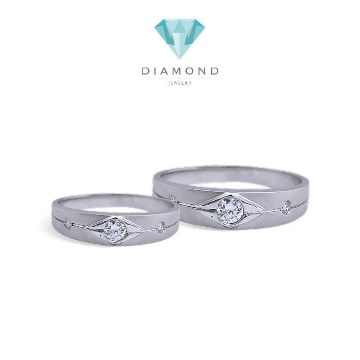 Wedding Ring Triple Diamond 18K / Cincin Nikah Triple Berlian 18K / Diamond Jewelry 59CBNKH6194WPLS - 60CBNKH8588WPLS-HT