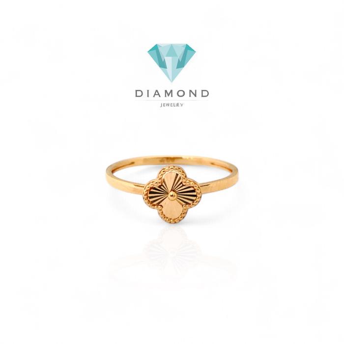 Cincin Clover Rose Gold 750K Diamond Jewelry