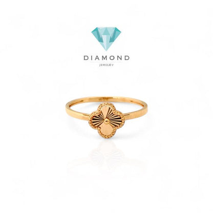 Cincin Clover Rose Gold 750K Diamond Jewelry
