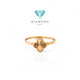 Cincin Clover Rose Gold 750K Diamond Jewelry