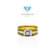 Cincin Laki Berlian Yellow Gold/ solitaire.men diamond ring-Diamond Jewelry