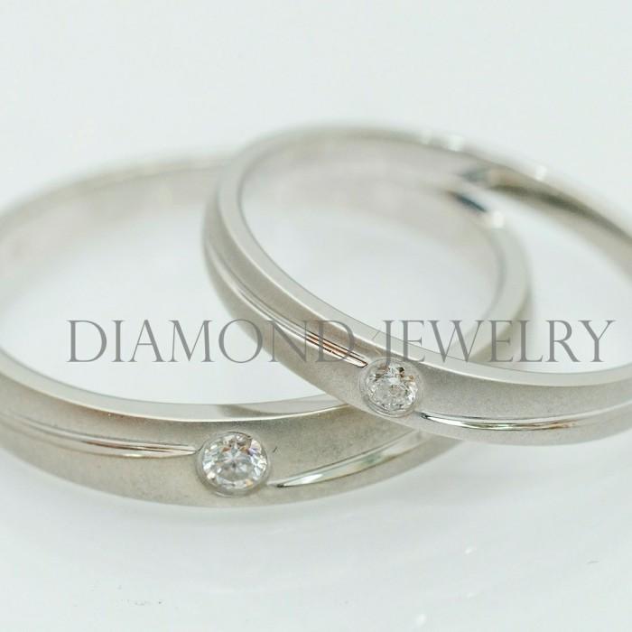 Cincin Kawin/Wedding Ring - Diamond Jewelry Two Tone 01020806/01020807