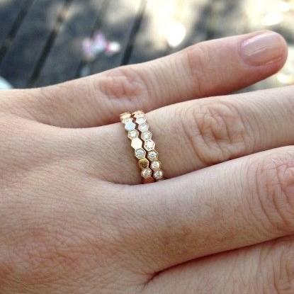 Bee love diamond ring 18 -Diamond Jewelry