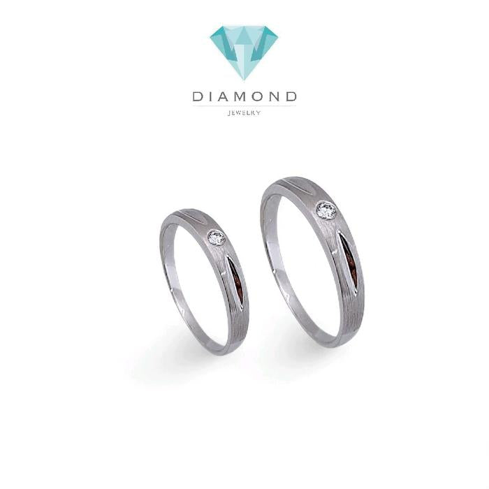 Wedding Ring Solitaire 18K / Cincin Nikah Solitaire 18K / Diamond Jewelry 1CBNKH3420WPLS -2CBNKH3002WPLS