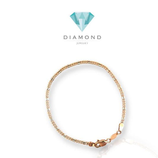 Gelang emas Jalur white rose gold 17k-Diamond Jewelry