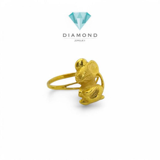 Cincin Mas Mouse 24K-Diamond Jewelry
