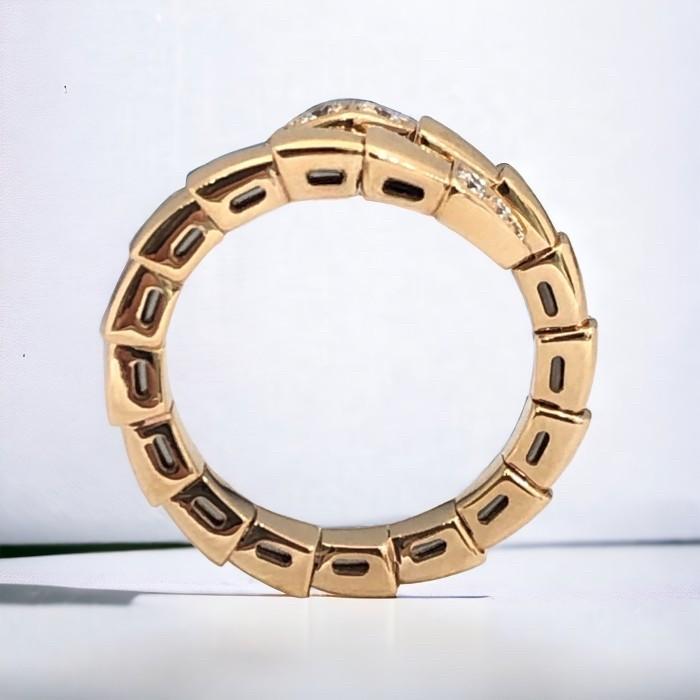 Diamond ring 18k rose gold ulo viper-Diamond Jewelry-313CBD9000RY-HT