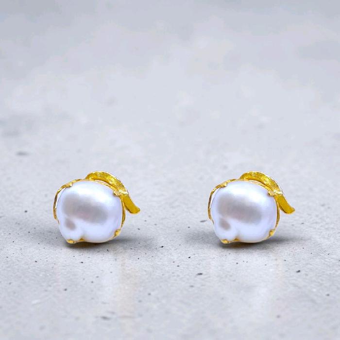 Apple Gold Earrings 23K / Anting Emas Apel 23K / Diamond Jewelry / 18AM6WP