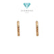 Circle Gold Earring 700K / Anting Emas Bulet 700K / Diamond Jewelry 415AMS088LS-HT