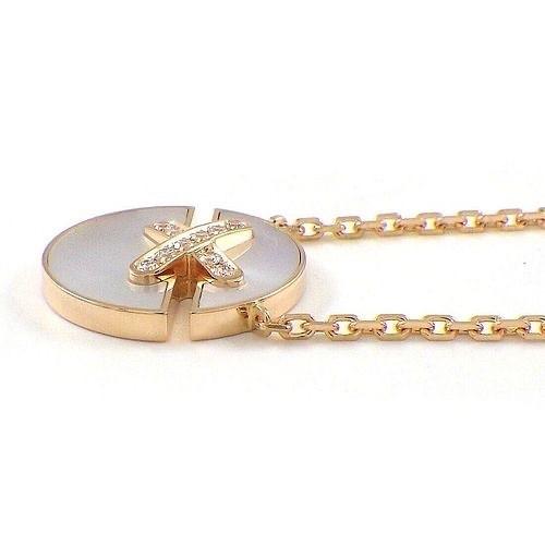 Pearl Diamond pendant link chm 18k-Diamond Jewelry