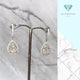 Tear Diamond Earrings-4025-Diamond Jewelry